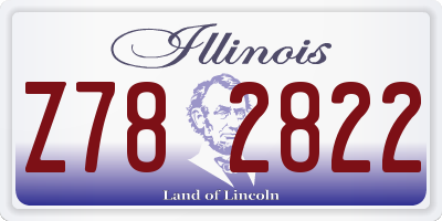 IL license plate Z782822