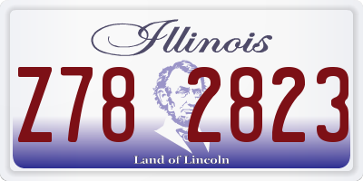 IL license plate Z782823