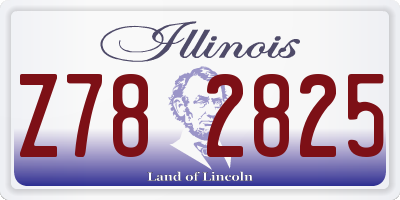 IL license plate Z782825
