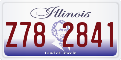 IL license plate Z782841