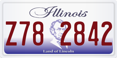 IL license plate Z782842