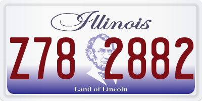 IL license plate Z782882