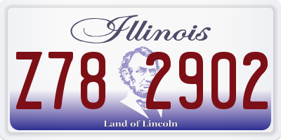 IL license plate Z782902