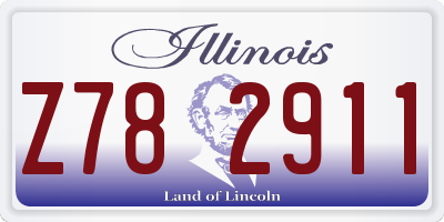 IL license plate Z782911