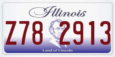 IL license plate Z782913