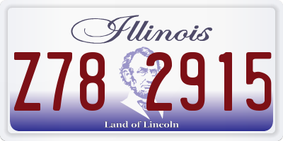 IL license plate Z782915