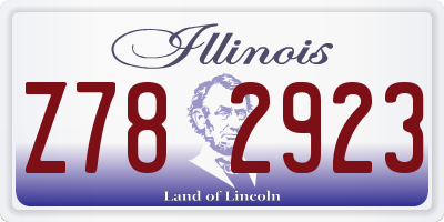 IL license plate Z782923