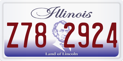 IL license plate Z782924