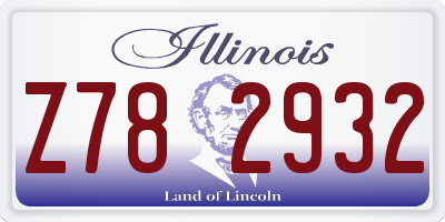 IL license plate Z782932