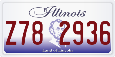 IL license plate Z782936