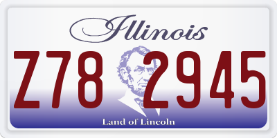 IL license plate Z782945