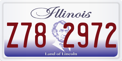 IL license plate Z782972