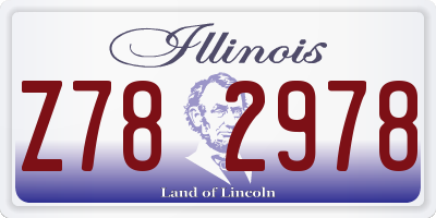 IL license plate Z782978