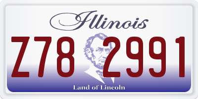 IL license plate Z782991