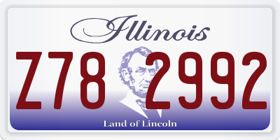 IL license plate Z782992