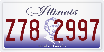 IL license plate Z782997