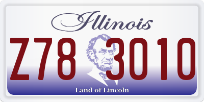 IL license plate Z783010