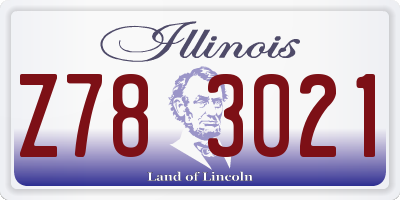 IL license plate Z783021