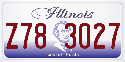 IL license plate Z783027