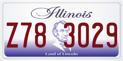 IL license plate Z783029