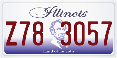 IL license plate Z783057