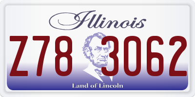 IL license plate Z783062