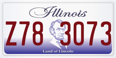 IL license plate Z783073