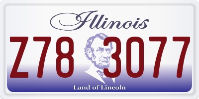 IL license plate Z783077