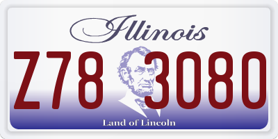IL license plate Z783080