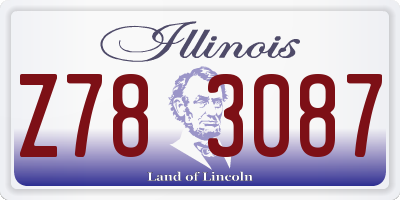 IL license plate Z783087