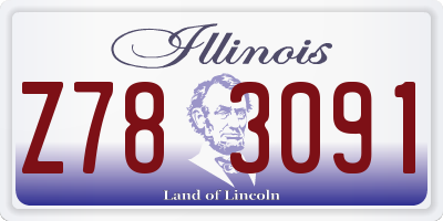 IL license plate Z783091