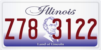 IL license plate Z783122