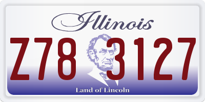 IL license plate Z783127
