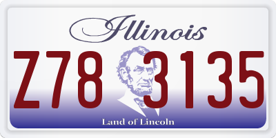 IL license plate Z783135