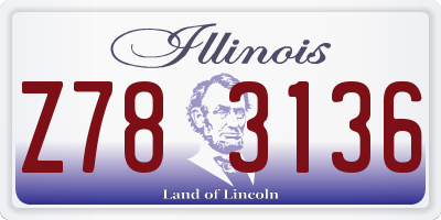 IL license plate Z783136