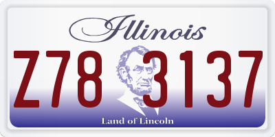 IL license plate Z783137