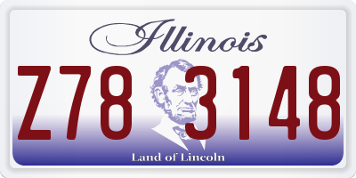 IL license plate Z783148