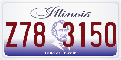IL license plate Z783150