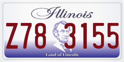 IL license plate Z783155
