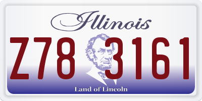 IL license plate Z783161