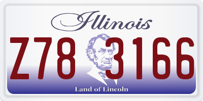 IL license plate Z783166