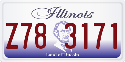 IL license plate Z783171