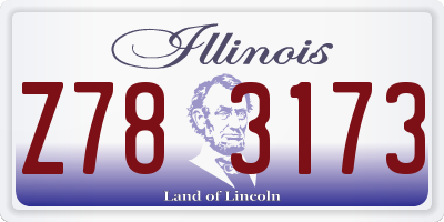 IL license plate Z783173