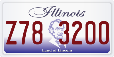 IL license plate Z783200