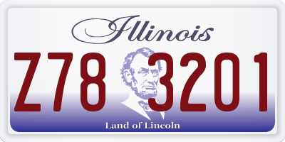 IL license plate Z783201