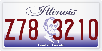 IL license plate Z783210