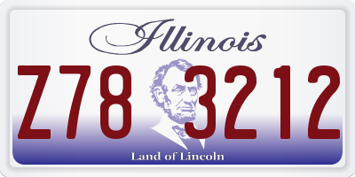 IL license plate Z783212
