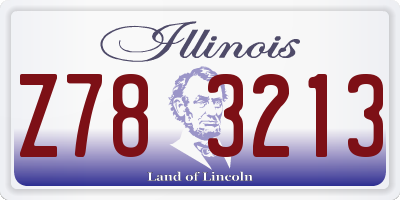 IL license plate Z783213