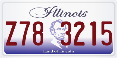 IL license plate Z783215