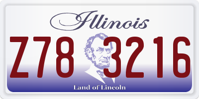 IL license plate Z783216